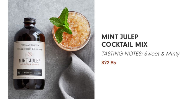 Mint Julep Cocktail Mix TASTING NOTES: Sweet & Minty $22.95