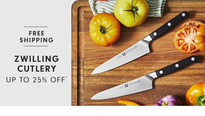 ZWILLING CUTLERY UP TO 25% OFF*