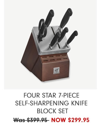 Four Star 7-Piece Self-Sharpening Knife Block Set Now $299.95