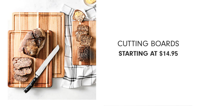 Cutting Boards Starting at $14.95