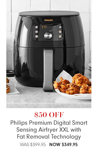 $50 Off Philips Premium Digital Smart Sensing Airfryer XXL with Fat Removal Technology Now $349.95