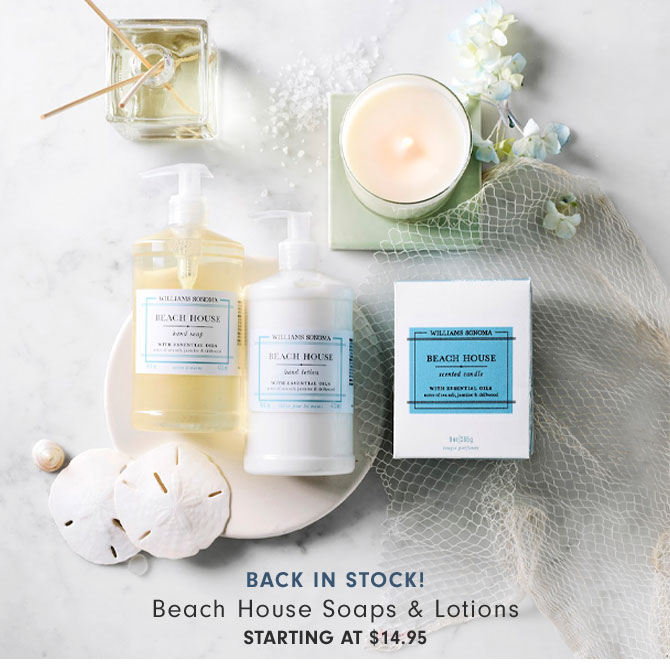 Back in Stock! Beach House Soaps & Lotions Starting at $14.95