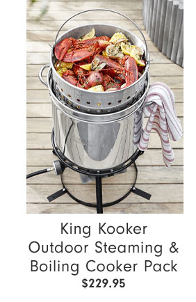 King Kooker Outdoor Steaming & Boiling Cooker Pack $229.95