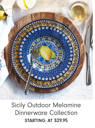 Sicily Outdoor Melamine Dinnerware Collection - starting at $29.95