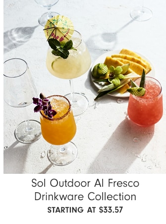 Sol Outdoor Al Fresco Drinkware Collection - starting at $33.57