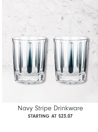 Navy Stripe Drinkware - starting at $23.07