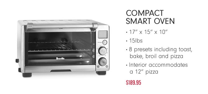 COMPACT SMART OVEN $189.95