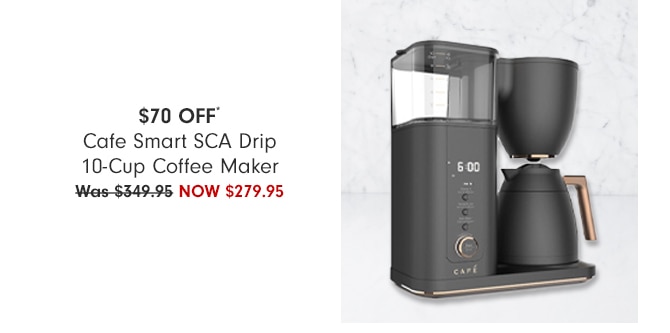 $70 OFF* - Cafe Smart SCA Drip 10-Cup Coffee Maker - Now $279.95