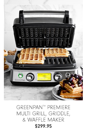Greenpan™ Premiere Multi Grill, Griddle, & Waffle Maker - $299.95