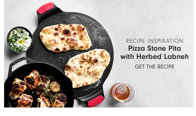 Recipe Inspiration - Pizza Stone Pita with Herbed Labneh - GET THE RECIPE