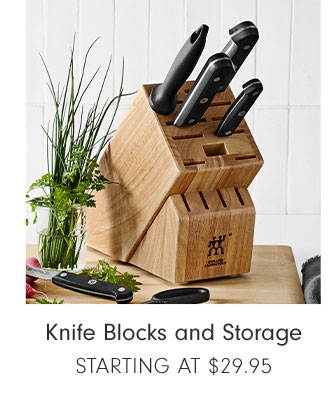 Knife Blocks and Storage Starting at $29.95