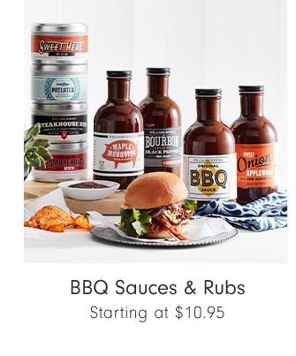 BBQ Sauces & Rubs Starting at $10.95