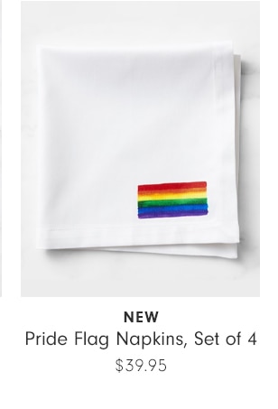 Pride Flag Napkins, Set of 4 - Starting at $29.96