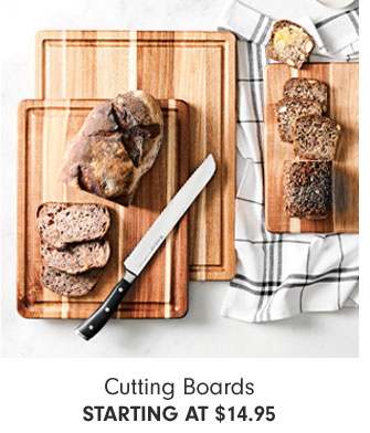 Cutting Boards Starting at $14.95