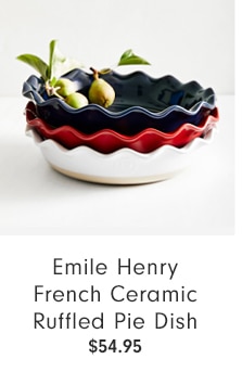 Emile Henry French Ceramic Ruffled Pie Dish - $54.95