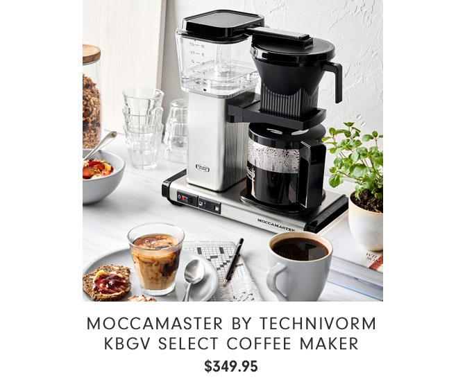 Moccamaster by Technivorm KBGV SelecT Coffee Maker $349.95