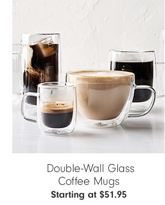  Double-Wall Glass Coffee Mugs Starting at $51.95