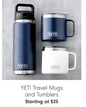 YETI Travel Mugs and Tumblers Starting at $25