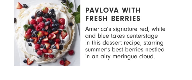 PAVLOVA WITH FRESH BERRIES