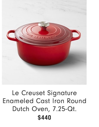 Le Creuset Signature Enameled Cast Iron Round Dutch Oven, 7.25-Qt. - $440