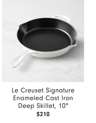 Le Creuset Signature Enameled Cast Iron Deep Skillet, 10" - $210