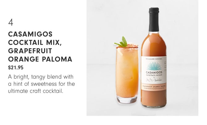 4 Casamigos Cocktail Mix, Grapefruit Orange Paloma $21.95