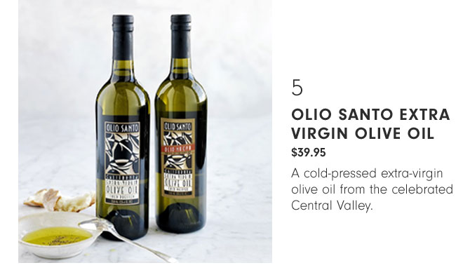 5 Olio Santo Extra Virgin Olive Oil $39.95