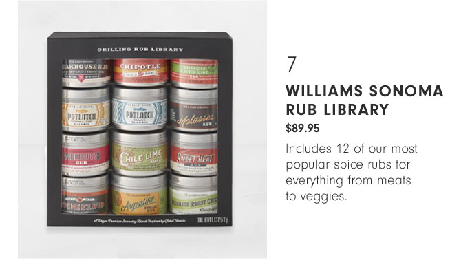 7 Williams Sonoma Rub Library $89.95