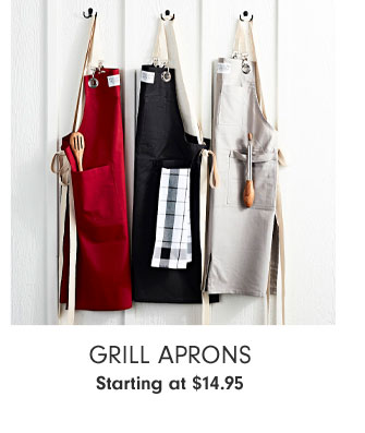 Grill Aprons Starting at $14.95