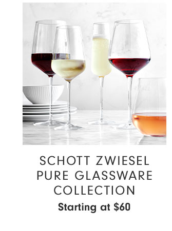 Schott Zwiesel Pure Glassware Collection Starting at $60