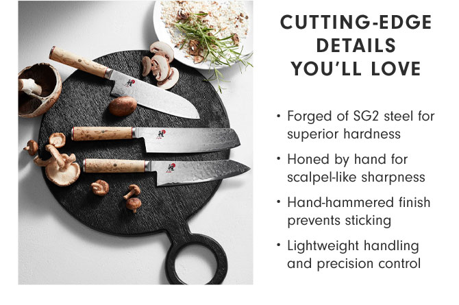 Cutting-Edge Details You'll Love - Forged of SG2 steel for superior hardness - Honed by hand for scalpel-like sharpness - Hand-hammered finish prevents sticking - Lightweight handling and precision control