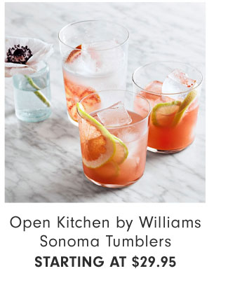 Open Kitchen by Williams Sonoma Tumblers Starting at $29.95