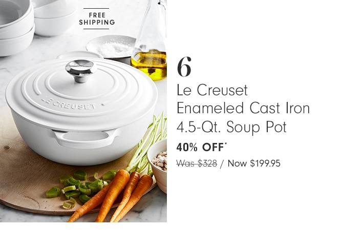 Le Creuset Enameled Cast Iron 4.5-Qt. Soup Pot - 40% OFF*