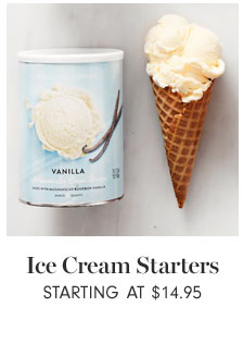 Ice Cream Starters Starting at $14.95