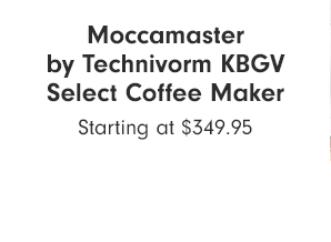 Moccamaster by Technivorm KBGV Select Coffee Maker - Starting at $349.95