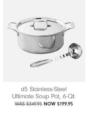 d5 Stainless-Steel Ultimate Soup Pot, 6-Qt. $199.95