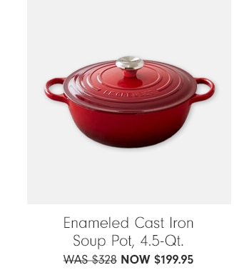 Enameled Cast Iron Soup Pot, 4.5-Qt. $199.95