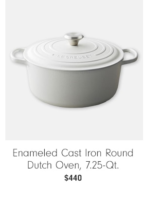 Signature Enameled Cast Iron Round Dutch Oven, 7.25-Qt. $440