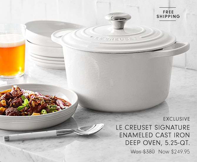 Le Creuset Signature Enameled Cast Iron Deep Oven, 5.25-Qt. - Now $249.95