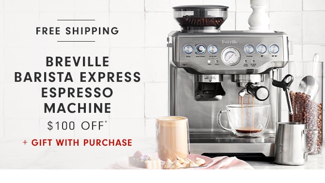 BREVILLE BARISTA EXPRESS ESPRESSO MACHINE - $100 OFF*