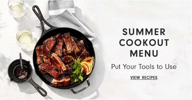 SUMMER COOKOUT MENU - VIEW RECIPES