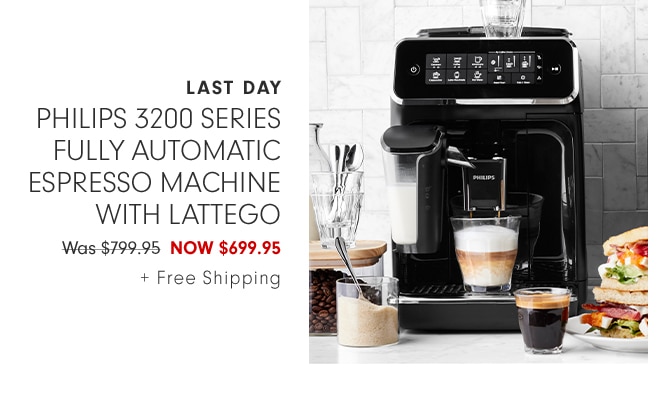 Philips 3200 Series Fully Automatic Espresso Machine with LatteGo - NOW $699.95 + Free Shipping