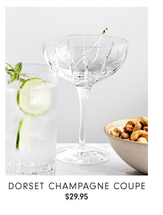 Dorset Champagne Coupe $29.95