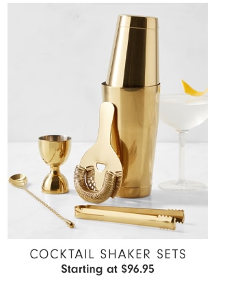 Cocktail shaker sets Starting at $11.95