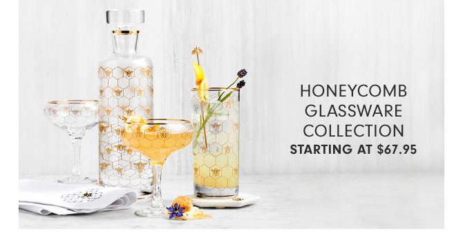 Honeycomb Glassware Collection Starting at $67.95