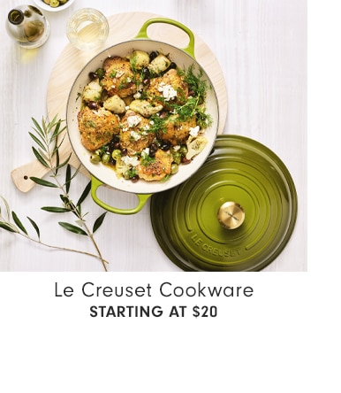 Le Creuset Cookware - STARTING AT $20