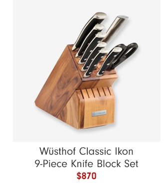 Wüsthof Classic Ikon 9-Piece Knife Block Set - $870