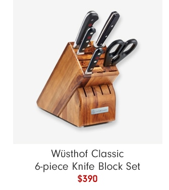 Wüsthof Classic 6-piece Knife Block Set - $390