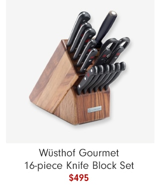 Wüsthof Gourmet 16-piece Knife Block Set - $495