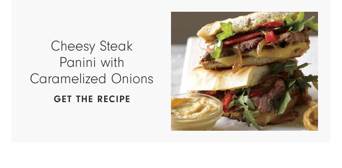 Cheesy Steak Panini with Caramelized Onions- Get the Recipe